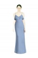 Soft Chiffon Open Back Long Spaghetti Straps A-Line Bridesmaid Dresses Plymouth