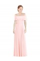 Soft Chiffon Long Off the Shoulder A-Line Formal Bridesmaid Dress Plymouth