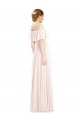Soft Chiffon Long Off the Shoulder A-Line Formal Bridesmaid Dress Plymouth