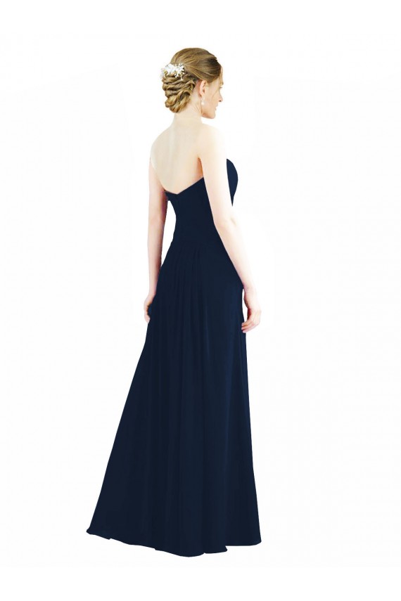 Soft Chiffon Long Sweetheart Smoke Green A-Line Bridesmaid Dress Plymouth