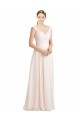 Soft Chiffon & Lace Open Back Long Sweetheart A-Line Bridesmaid Dress Plymouth