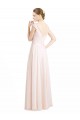 Soft Chiffon & Lace Open Back Long Sweetheart A-Line Bridesmaid Dress Plymouth