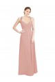 Chiffon Open Back Long Sweetheart Bliss Pink A-Line Bridesmaid Dress / Evening Dress Plymouth