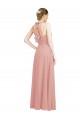 Chiffon Open Back Long Sweetheart Bliss Pink A-Line Bridesmaid Dress / Evening Dress Plymouth