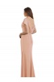 Soft Chiffon Low Back Long Boat Neck Mermaid Prom Dress / Bridesmaid Dress Plymouth