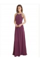 Chiffon Keyhole Back Long Sweetheart A-Line Bridesmaid Dress / Evening Gowns Plymouth