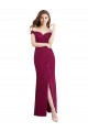 Soft Chiffon & Lace Long Off the Shoulder Mermaid Bridesmaid Dress / Formal Dress Plymouth