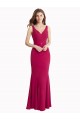 Soft Chiffon V-Back Long V-Neck Mermaid Prom Dress / Bridesmaid Dress Plymouth