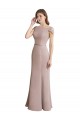 Soft Chiffon & Lace Long Scoop Neck Mermaid Formal Dress / Bridesmaid Dress Plymouth