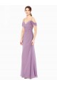 Soft Chiffon Long Off the Shoulder Sheath Bridesmaid Dress / Formal Dress Plymouth