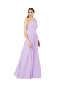 Soft Chiffon Long One Shoulder Sheath Formal Evening Gown / Bridesmaid Dress Plymouth