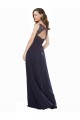 Soft Chiffon & Lace Keyhole Back Long V-Neck A-Line Bridesmaid Dress Plymouth