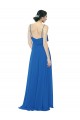 Soft Chiffon Long Spaghetti Straps Royalty A-Line Bridesmaid Dress Plymouth