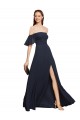 Soft Chiffon Long Off the Shoulder A-Line Prom Dress / Bridesmaid Dress Plymouth
