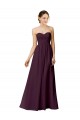 Chiffon Long Sweetheart Grape A-Line Bridesmaid Dress / Evening Dress Plymouth