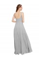Chiffon Long Spaghetti Straps Dark Navy A-Line Bridesmaid Dress / Evening Dress Plymouth