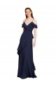 Chiffon Long Off the Shoulder A-Line Formal Dresses / Bridesmaid Dresses Plymouth