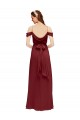 Soft Chiffon Long Off the Shoulder Sheath Formal Dress / Bridesmaid Dress Plymouth