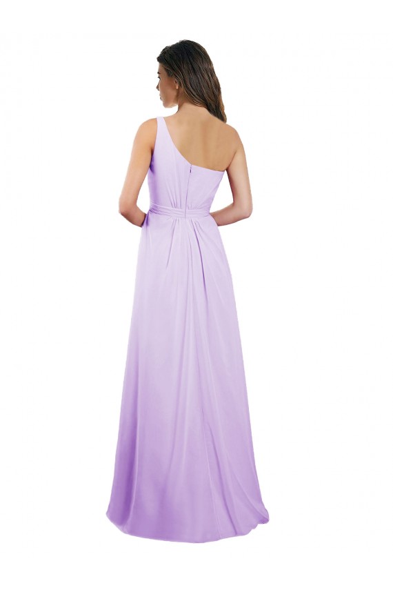 Chiffon Long One Shoulder A-Line Bridesmaid Dress / Evening Dress Plymouth