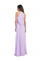 Chiffon Long Halter Neck Lilac A-Line Bridesmaid Dress / Evening Dress Plymouth