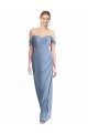 Soft Chiffon Low Back Long Off the Shoulder Mermaid Semi Formal Evening Dress / Bridesmaid Dress Plymouth