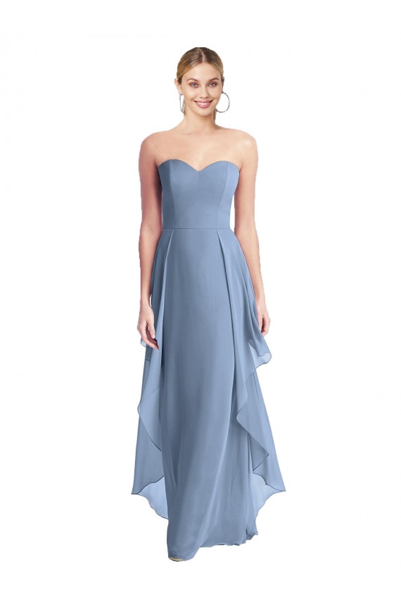 Chiffon Long Sweetheart A-Line Formal Dress / Bridesmaid Dress Plymouth