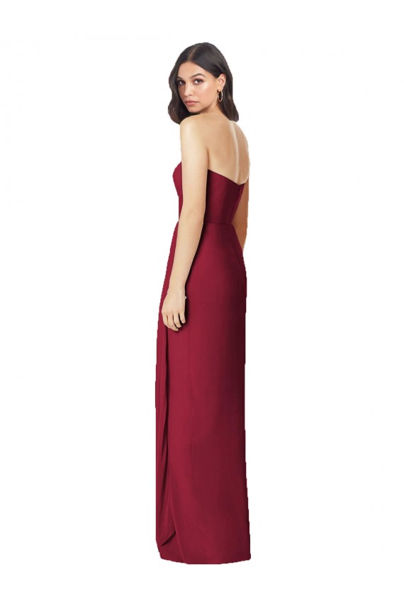 Soft Chiffon Long Sweetheart Olive Green Trumpet Bridesmaid Dress Plymouth
