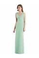 Chiffon Open Back Long V-Neck Trumpet Bridesmaid Dress / Evening Dress Plymouth