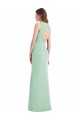 Chiffon Open Back Long V-Neck Trumpet Bridesmaid Dress / Evening Dress Plymouth
