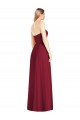 Soft Chiffon Long V-Neck Trumpet Semi Formal Evening Dress / Bridesmaid Dress Plymouth