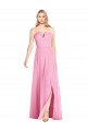 Soft Chiffon Long V-Neck Trumpet Semi Formal Evening Dress / Bridesmaid Dress Plymouth
