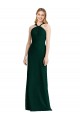Soft Chiffon Long Halter Neck Ever Green Trumpet Bridesmaid Dress Plymouth