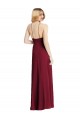 Soft Chiffon Long Spaghetti Straps Dark Green A-Line Semi Formal Evening Dress / Bridesmaid Dress Plymouth