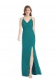 Soft Chiffon Criss Cross Back Long Spaghetti Straps Mermaid Bridesmaid Dress Plymouth