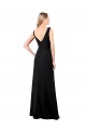 Soft Chiffon V-Back Long V-Neck A-Line Prom Dress / Bridesmaid Dress Plymouth