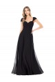 Soft Chiffon Long Sweetheart Black A-Line Bridesmaid Dress Plymouth