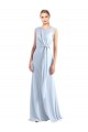 Chiffon Keyhole Back Long V-Neck A-Line Bridesmaid Dress / Evening Gowns Plymouth