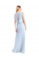 Chiffon Keyhole Back Long V-Neck A-Line Bridesmaid Dress / Evening Gowns Plymouth