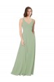 Soft Chiffon Open Back Long Sweetheart A-Line Formal Dress / Bridesmaid Dress Plymouth