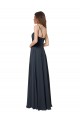 Soft Chiffon Criss Cross Open Back Long V-Neck A-Line Bridesmaid Dress Plymouth