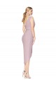 Soft Chiffon V-Back Cocktail Length One Shoulder Mermaid High Low Evening Gown / Prom Dress / Bridesmaid Dress Plymouth