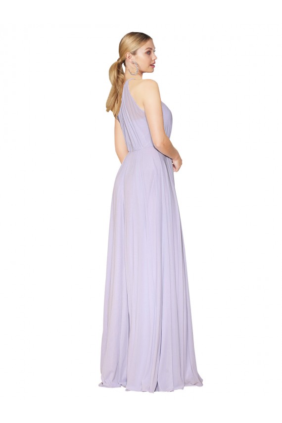 Soft Chiffon Long Halter Neck A-Line Formal Evening Gown / Prom Dress / Bridesmaid Dress Plymouth