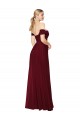 Soft Chiffon Long Off the Shoulder Mermaid Formal Dress / Bridesmaid Dress Plymouth