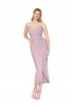 Soft Chiffon V-Back Knee Length Spaghetti Straps Mermaid High Low Evening Gown / Prom Dress / Bridesmaid Dress Plymouth