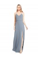 Soft Chiffon Open Back Long Off the Shoulder A-Line Bridesmaid Gowns Plymouth