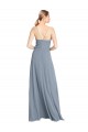 Soft Chiffon Open Back Long Off the Shoulder A-Line Bridesmaid Gowns Plymouth