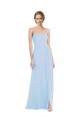 Soft Chiffon Long Sweetheart Light Sky Blue A-Line Formal Dress / Bridesmaid Dress Plymouth