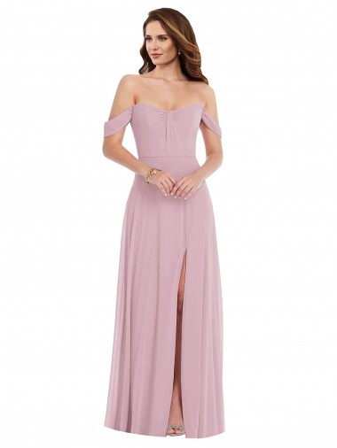 Soft Chiffon Long Sweetheart A-Line Black Tie Evening Gown / Bridesmaid Dress Plymouth