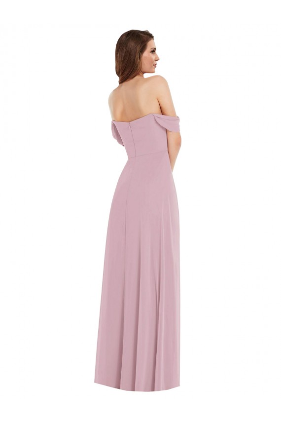 Soft Chiffon Long Sweetheart A-Line Black Tie Evening Gown / Bridesmaid Dress Plymouth