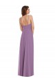 Soft Chiffon Low Back Long Spaghetti Straps A-Line Bridesmaid Dress / Formal Dress Plymouth